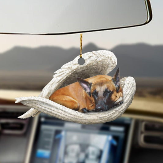 Godmerch- Ornaments- Malinois dog sleeping angel Malinois dog lovers dog moms ornament, Dog Ornaments, Car Ornaments
