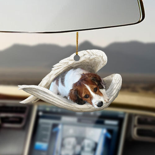 Nederlandse Kooikerhondje Sleeping Angel Dog Moms Ornament Cus Tjl