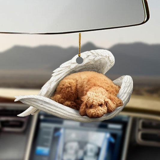 Godmerch- Ornaments- Poodle sleeping angel poodle lovers dog moms ornament, Dog Ornaments, Car Ornaments