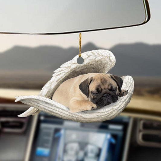 Pug Sleeping Angel Pug Lovers Dog Lovers Ornament