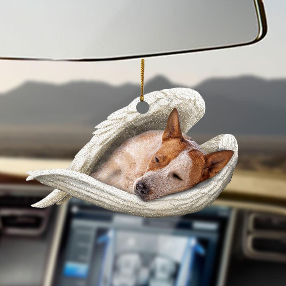 Red Heeler Sleeping Angel Red Heeler Lovers Dog Lovers Ornament