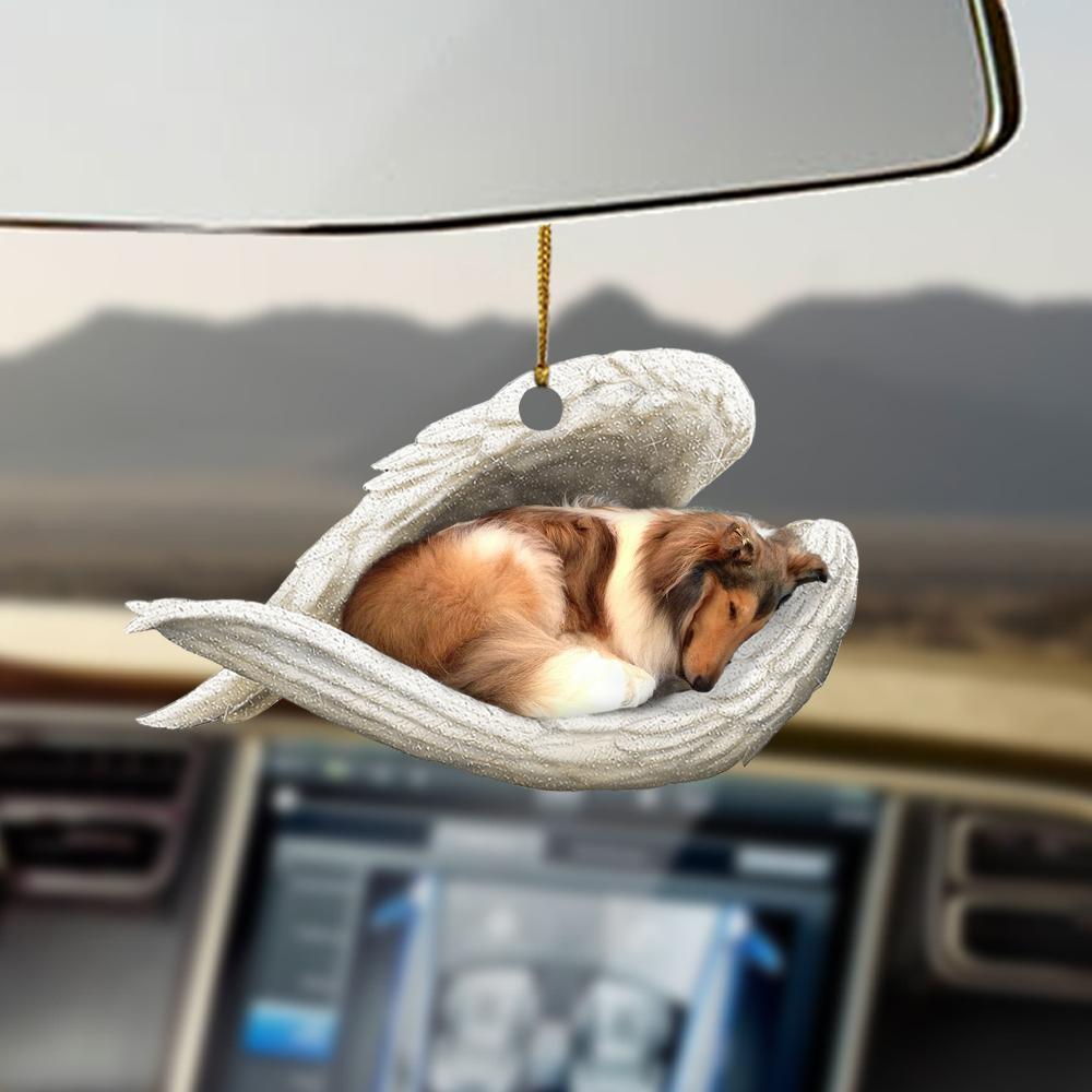 Godmerch- Ornaments- Rough Collie sleeping angel for Rough Collie lover for dog mom ornament