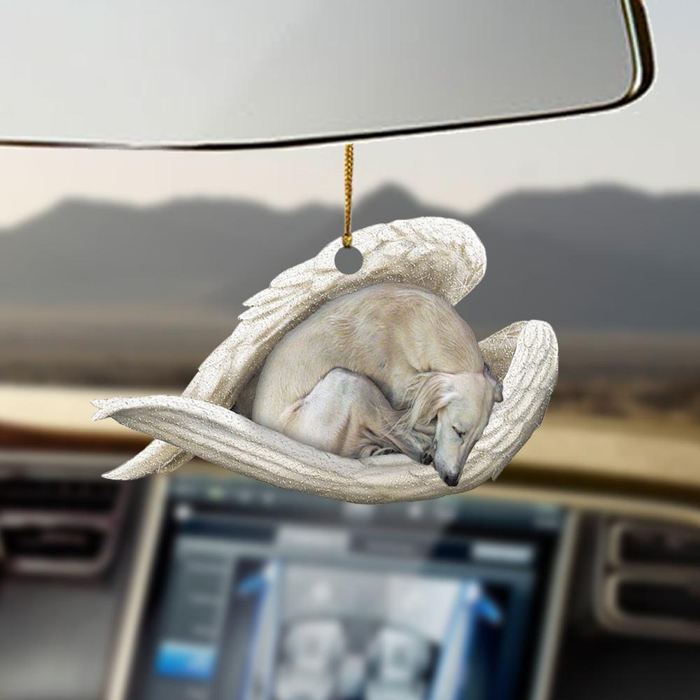 Godmerch- Ornaments- Saluki sleeping angel saluki lovers dog moms ornament, Dog Ornaments, Car Ornaments