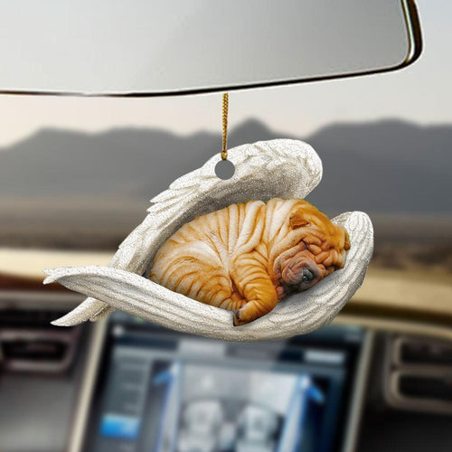 Godmerch- Ornaments- Shar pei sleeping angel shar pei lovers dog moms ornament, Dog Ornaments, Car Ornaments