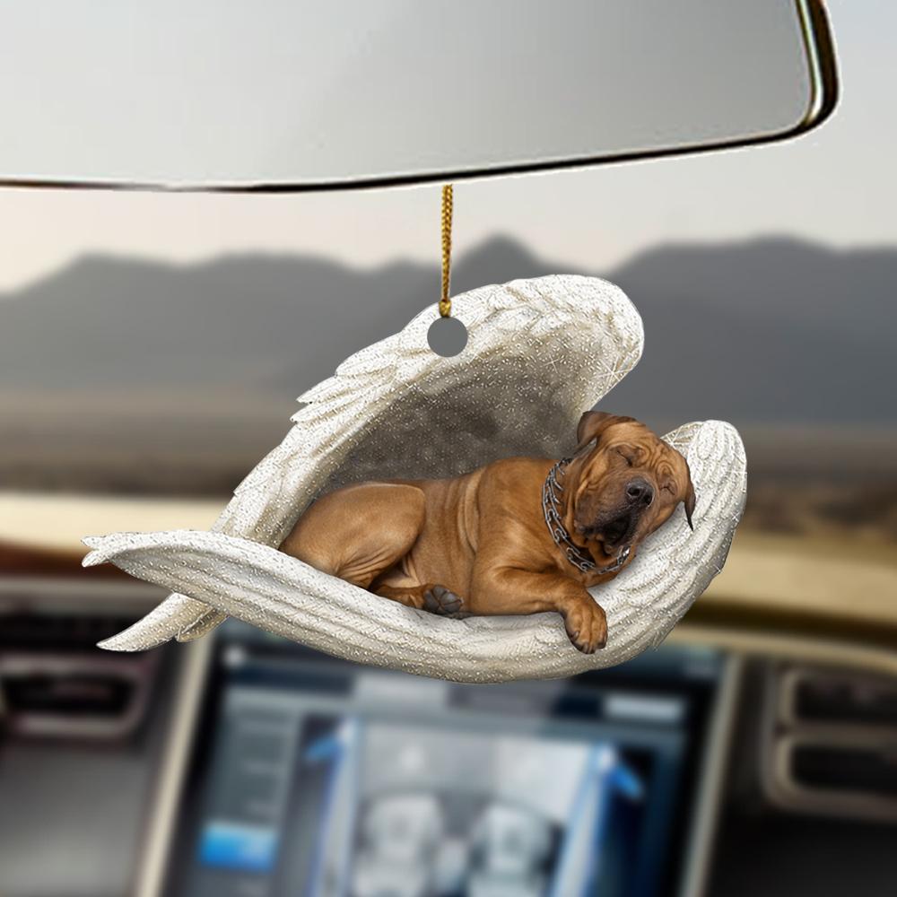 Godmerch- Ornaments- Tosa sleeping angel tosa lovers dog mom ornament, Dog Ornaments, Car Ornaments