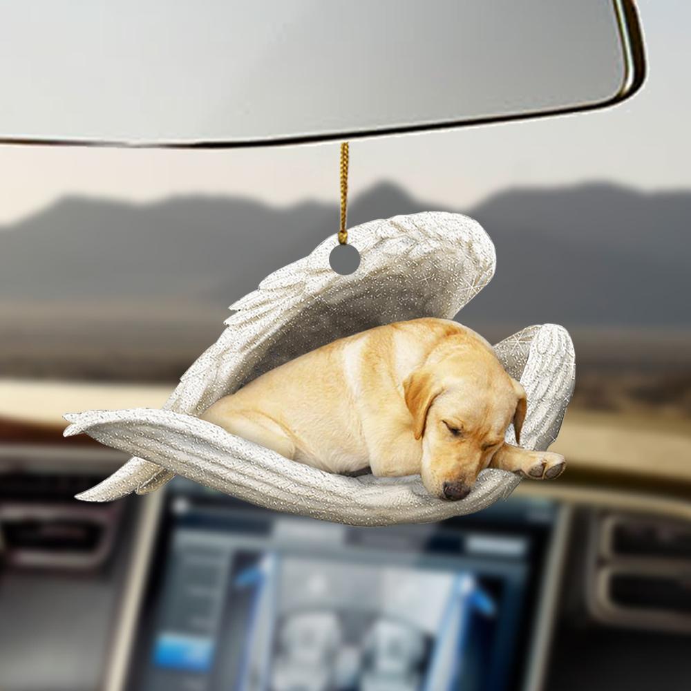Yellow Labrador Sleeping Angel For Labrador Lover Dog Mom Ornament