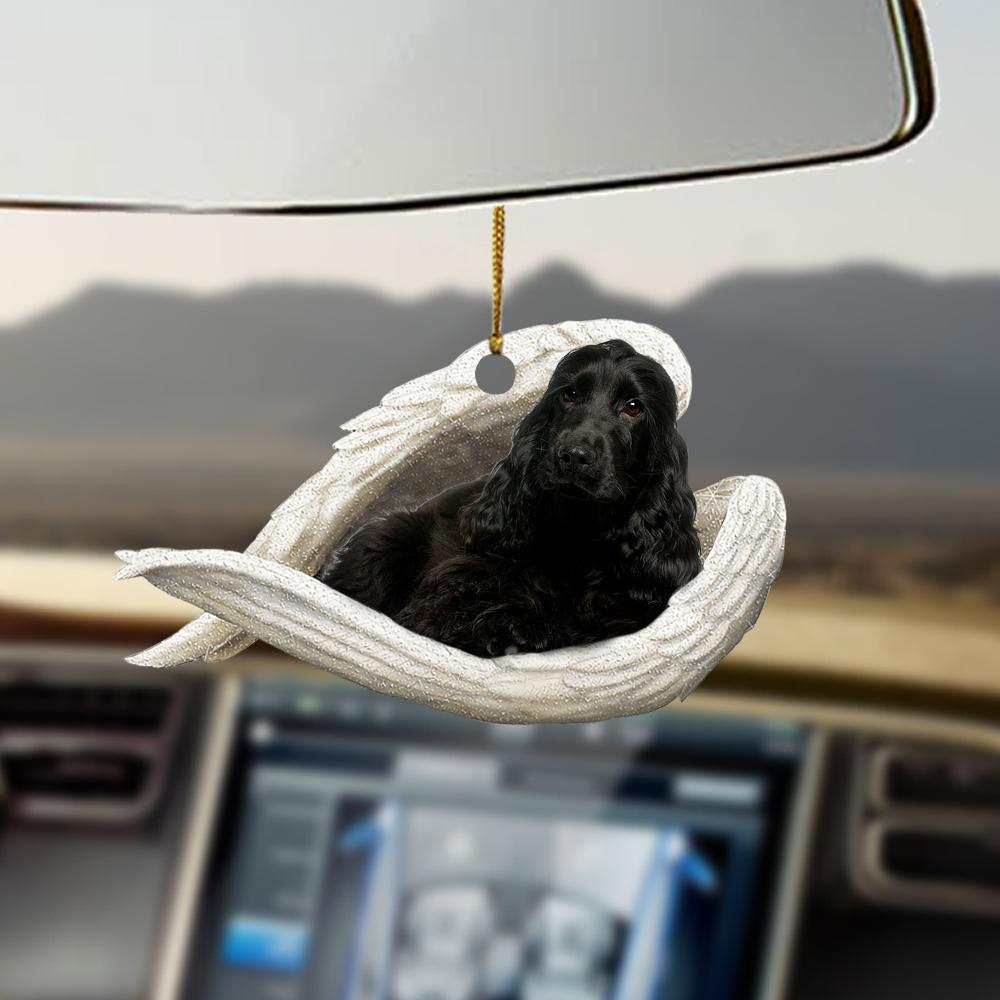 Black Cocker Spaniel Sleeping Angel Black Cocker Spaniel Lover Ornament Cus Tjl