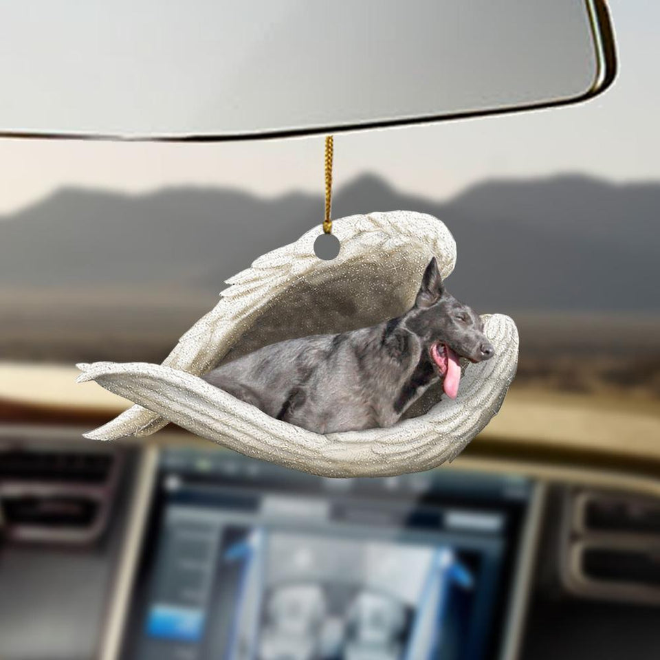 Godmerch- Ornaments- Blue german shepherd sleeping angel german shepherd lover dog mom ornament