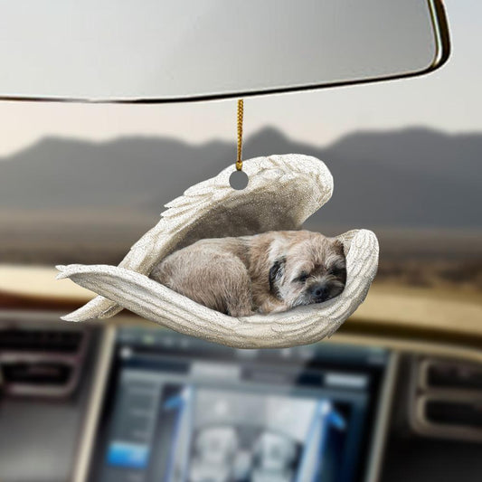 Border Terrier Sleeping Angel Border Terrier Lover Ornament Cus Tjl