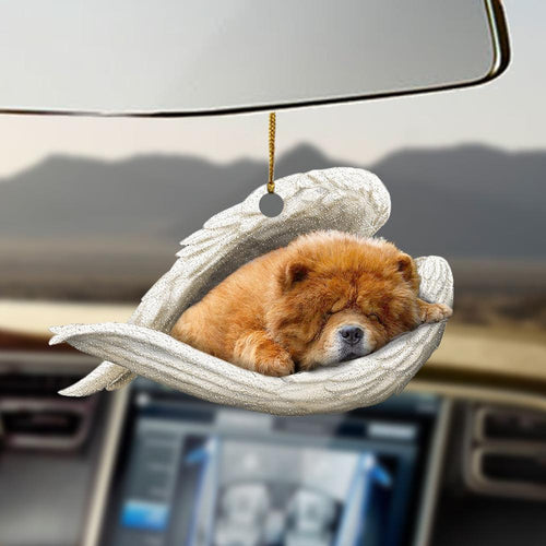 Godmerch- Ornaments- Chow chow sleeping angel chow chow lovers ornament, Dog Ornaments, Car Ornaments