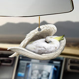 Godmerch- Ornaments- Cockatoo sleeping angel Cockatoo lovers bird lovers ornament, Dog Ornaments, Car Ornaments