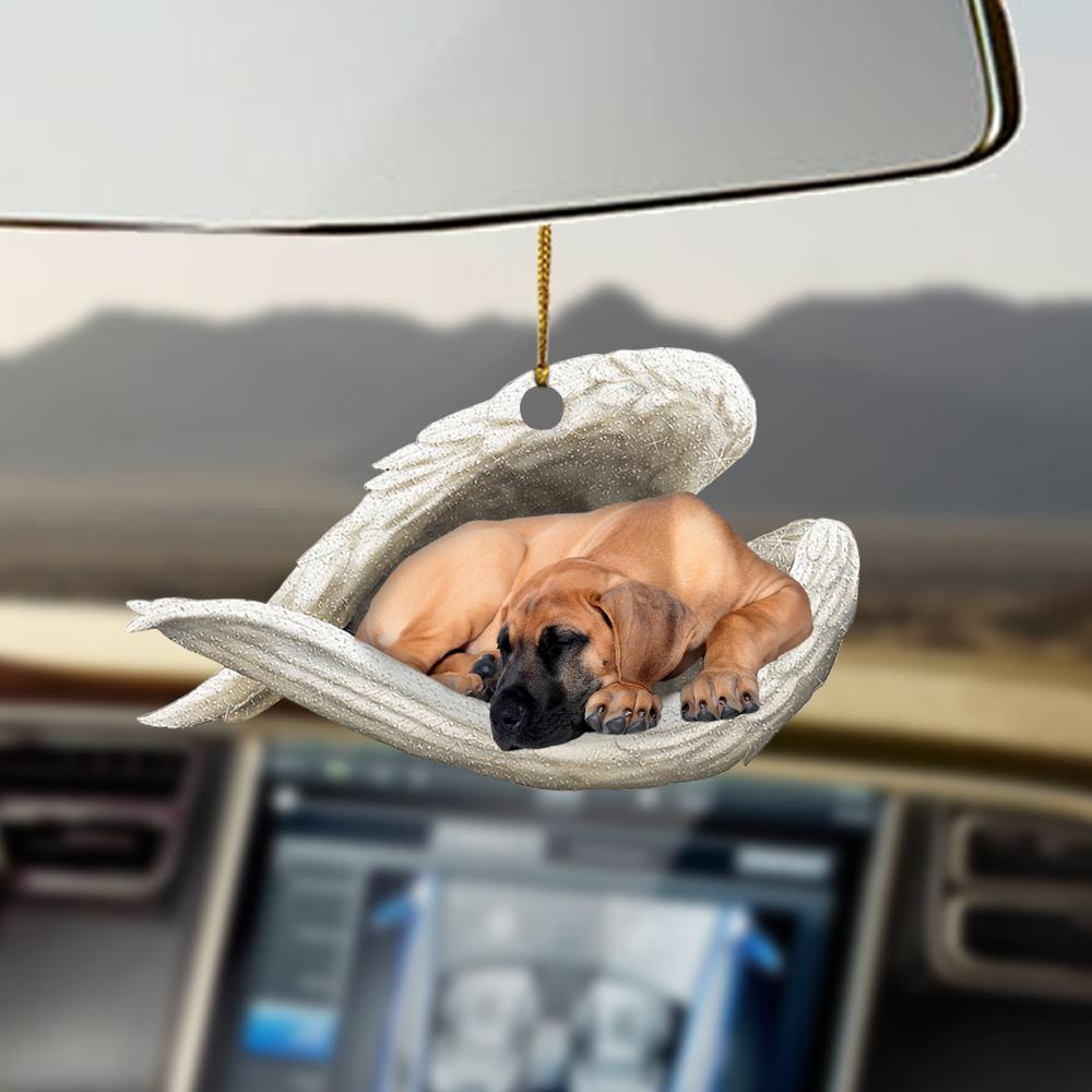 Fawn Great Dane Sleeping Angel Dog Moms Ornament Cus Tjl