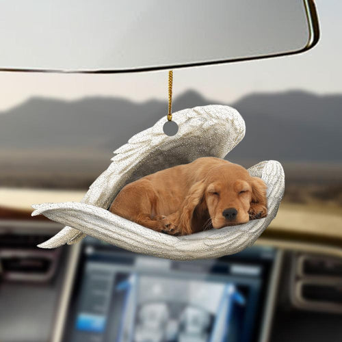 Godmerch- Ornaments- Golden cocker spaniel sleeping angel golden cocker spaniel lover dog lover ornament