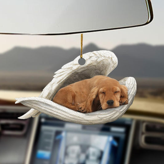 Godmerch- Ornaments- Golden cocker spaniel sleeping angel golden cocker spaniel lover dog lover ornament