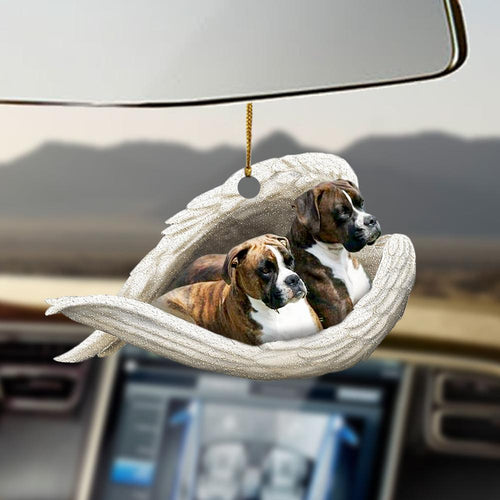 Brindle Boxer Sleeping Angel Brindle Boxer Lovers Dog Lover Ornament Cus