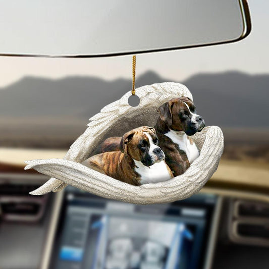 Brindle Boxer Sleeping Angel Brindle Boxer Lovers Dog Lover Ornament Cus