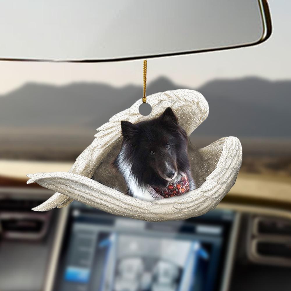 Godmerch- Ornaments- Sheltie sleeping angel for Sheltie lover dog mom ornament, Dog Ornaments, Car Ornaments