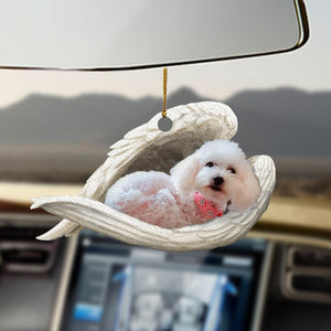 Godmerch- Ornaments- Maltipoo sleeping angel for dog lover horse dog ornament, Dog Ornaments, Car Ornaments