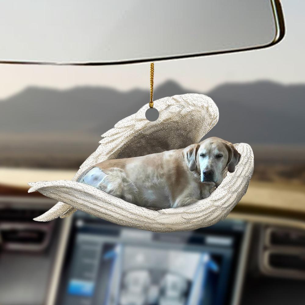 Godmerch- Ornaments- Goldador sleeping angel goldador lovers dog mom ornament, Dog Ornaments, Car Ornaments