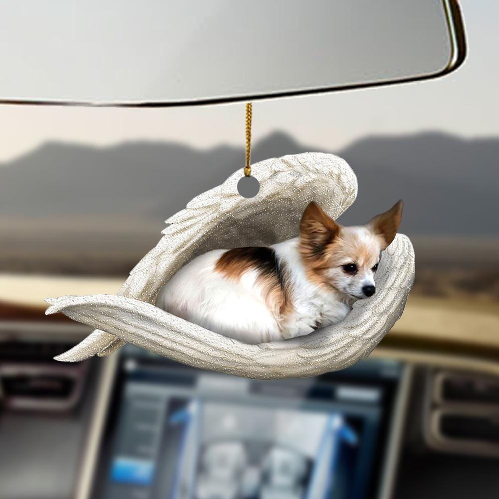Godmerch- Ornaments- Papillon sleeping angel Papillon lovers dog lover ornament, Dog Ornaments, Car Ornaments