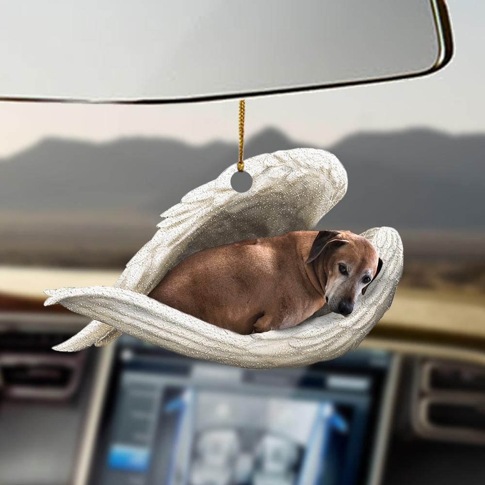 Godmerch- Ornaments- Dog sleeping angel dog lover ornament, Dog Ornaments, Car Ornaments
