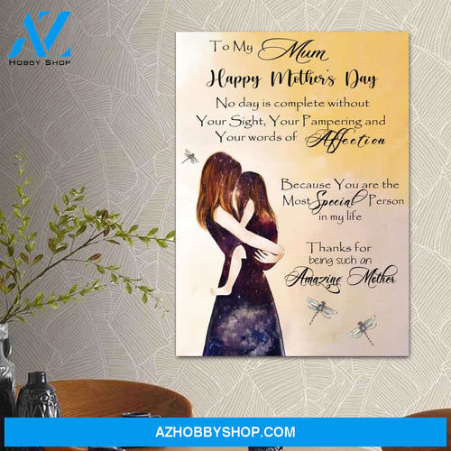 5 To My Mum Poster Mother s Day Gifts Wall art Print Canvas Gift for Mom Mother 