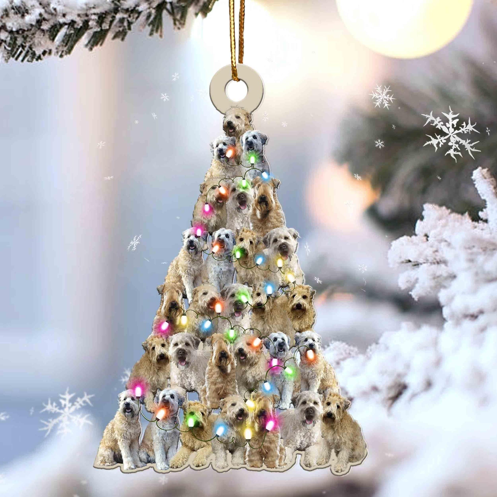 Wheaten Terrier Lovely Tree Gift For Wheaten Terrier Lover Gift For Dog Lover Ornament