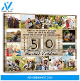 5 Year Wedding Anniversary Gift Personalized Love Canvas