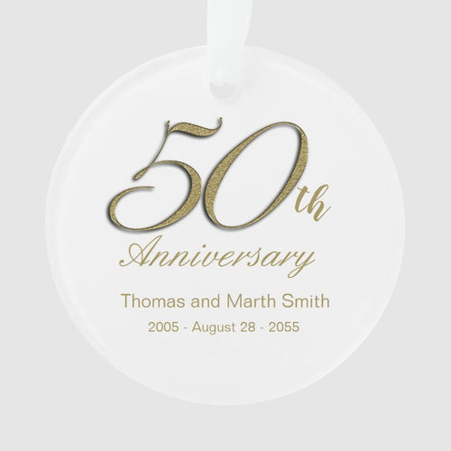50Th Anniversary Memento Ornament Gift