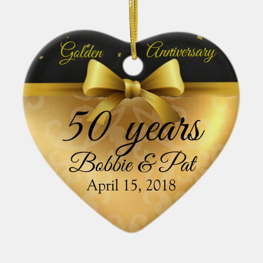 50Th Golden Anniversary 50 Years Ornament