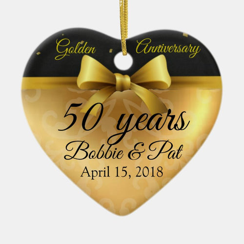 50Th Golden Anniversary 50 Years Ornament