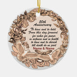 50Th Wedding Anniversary     Ceramic Ornament