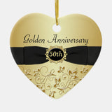 50Th Wedding Anniversary Christmas Ornament