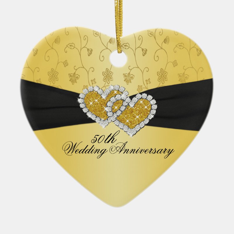 50Th Wedding Anniversary Keepsake Ornament
