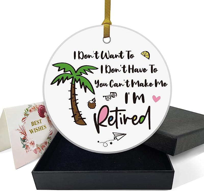 Retirement Gift For Men Women Retirement Party Keepsake Present Retirement Farewell Ornament Keepsake Christmas Birthday 3