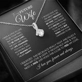 To My Future Wife Necklace Future Wife Gifts Alluring Beauty Necklace with Message Card and Gift Box Future Wife Gifts