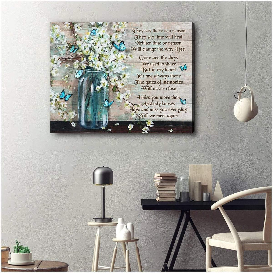 They Say Butterfly Wall Art Canvas