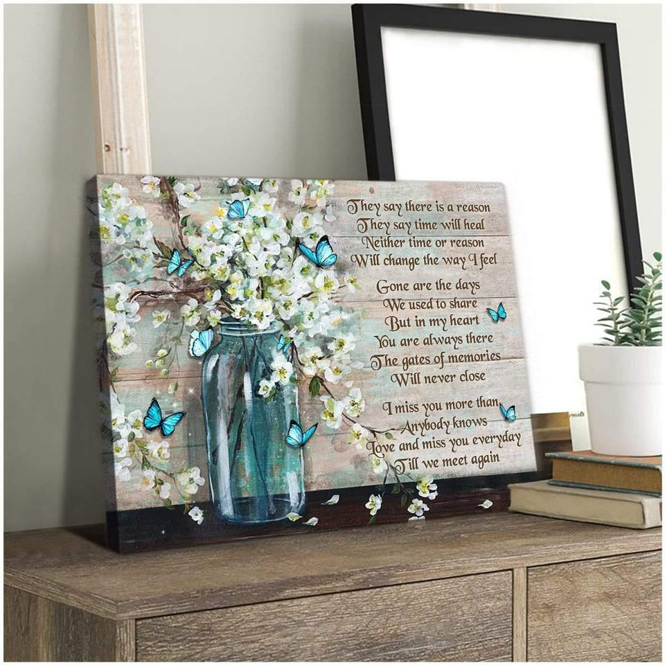 They Say Butterfly Wall Art Canvas