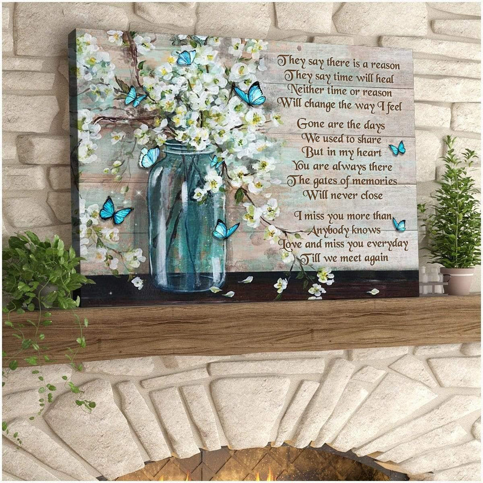 They Say Butterfly Wall Art Canvas