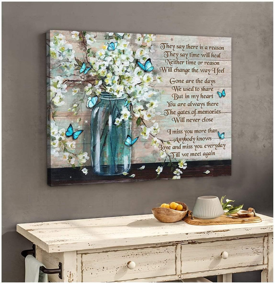 They Say Butterfly Wall Art Canvas
