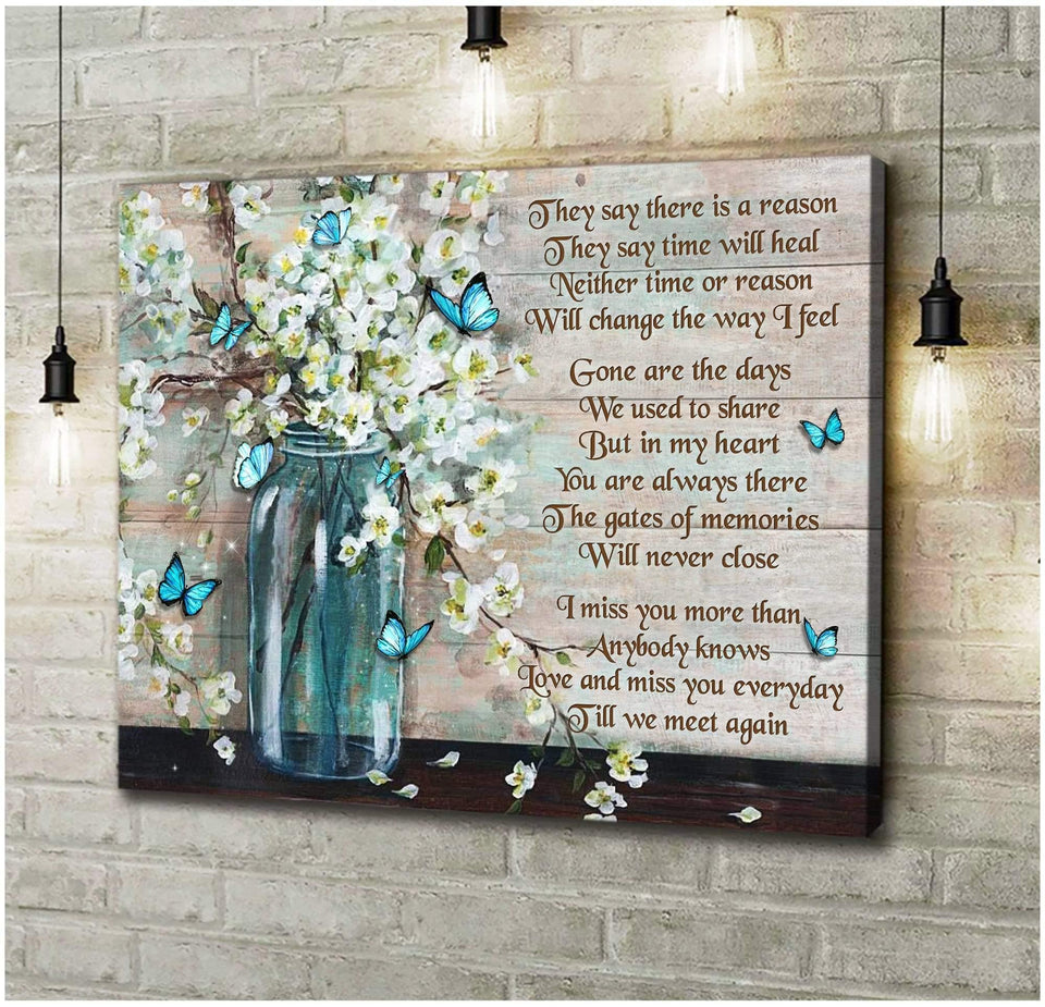 They Say Butterfly Wall Art Canvas
