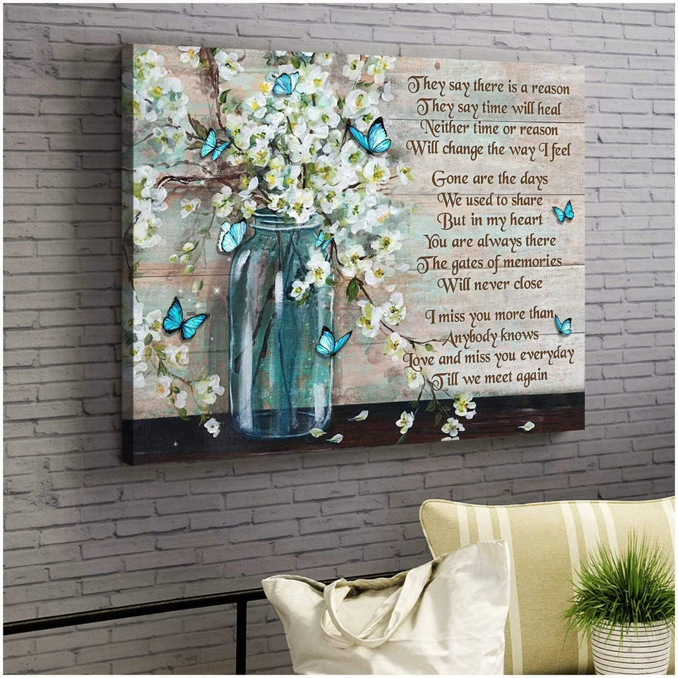 They Say Butterfly Wall Art Canvas