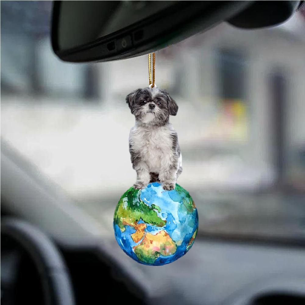 Lhasa Apso-Around My Dog-Two Sided Ornament