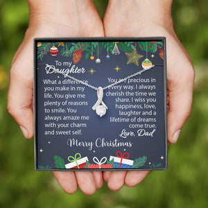 To My Daughter | Merry Christmas |  Alluring Beauty Necklace