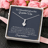 Graduation Gift Necklace for Her - She believed she sould, so she did - College High School Senior Graduation Gift - Class of 2022 Alluring Beauty Necklace - LX034E