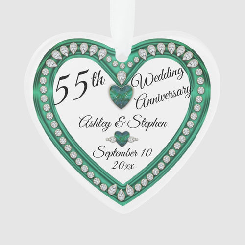 55Th Wedding Anniversary Alexandrite Diamond Ornament