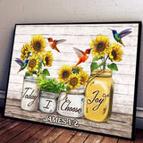 God Today I Choose Joy - Matte Canvas, Gift for you, gift for him, gift for her, gift for christian