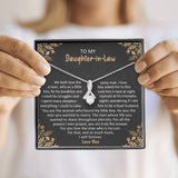 To My Daughter-In-Law Necklace - For You Love The Man Who Is My Son - Alluring Necklace