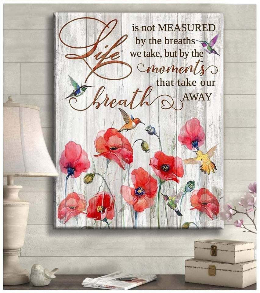 Life is not Measured - Hummingbird Premium Wall Art Canvas