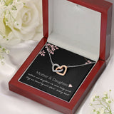Mother and Daughter Necklace - Mother and Daughter Are Never Truly Apart, Gift for Mother and Daughter Interlocking Hearts Necklace - XL051Y